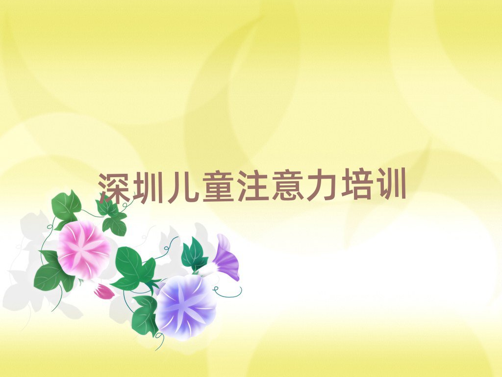 深圳坪山區(qū)新手去哪學(xué)兒童多動(dòng)癥糾正排名