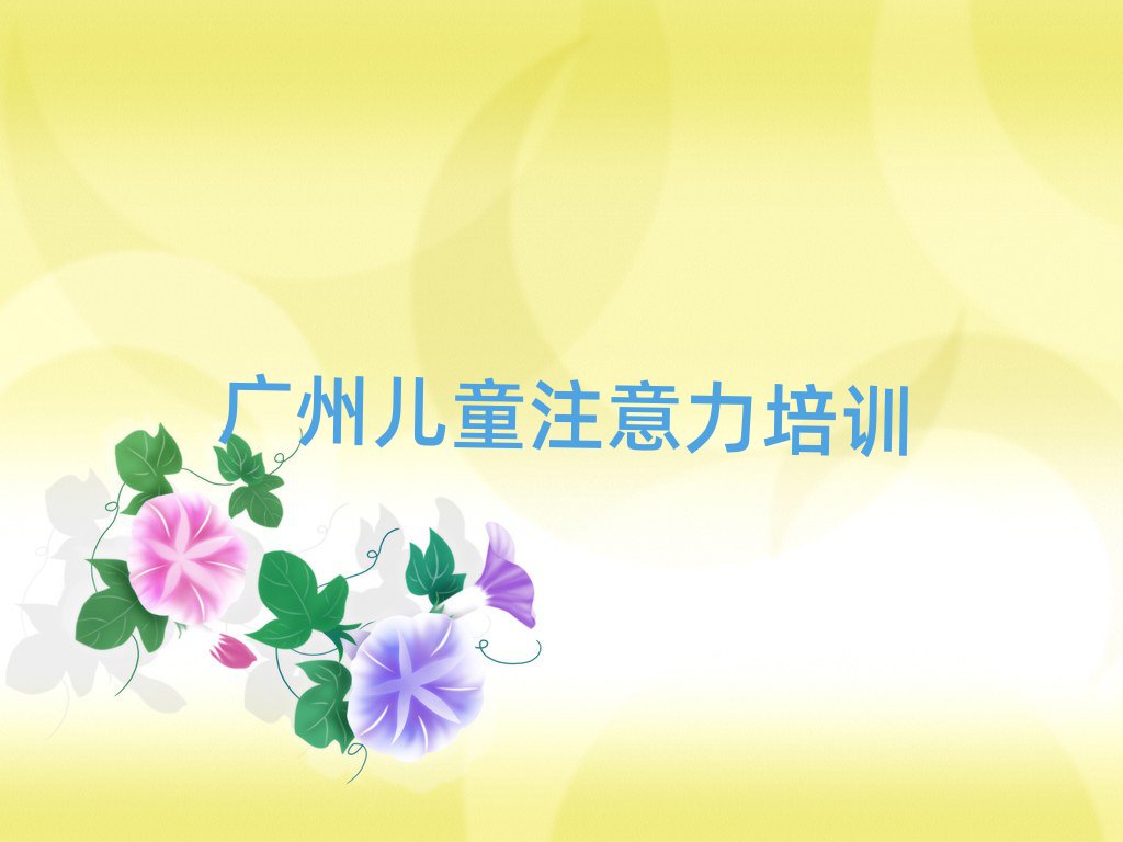2025年廣州增城區(qū)孩子注意力訓(xùn)練培訓(xùn)在哪個學(xué)校好一點