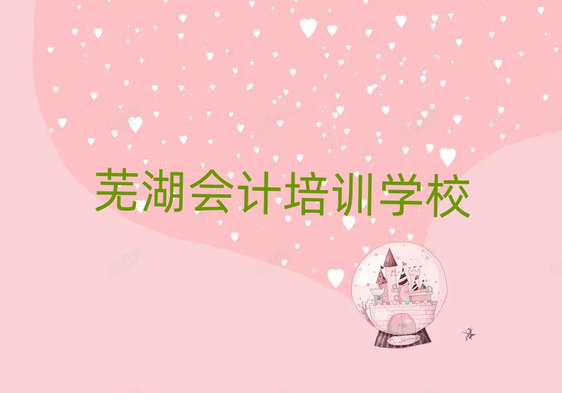 2025年蕪湖會(huì)計(jì)培訓(xùn)機(jī)構(gòu)名單一覽