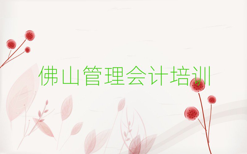 佛山管理會(huì)計(jì)網(wǎng)上學(xué)習(xí)班十大名單排名甄選